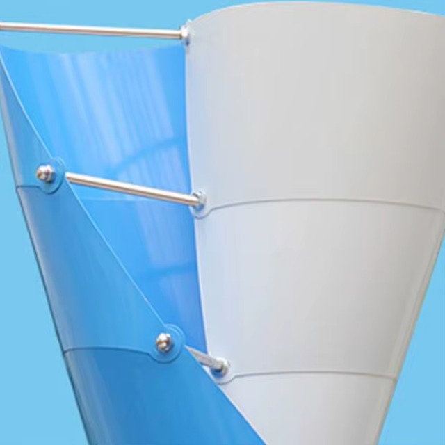 1200W High Efficiency Low Wind Speed Start Noiseless Helical Vertical Axis Wind Turbine