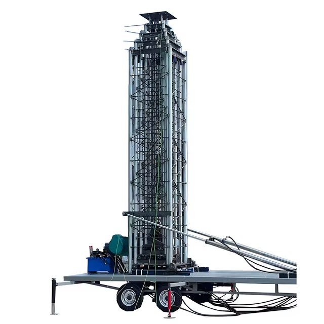 Heavy Duty 500kg Load Tower, 25-60M Adjustable for Wind Turbine Maintenance